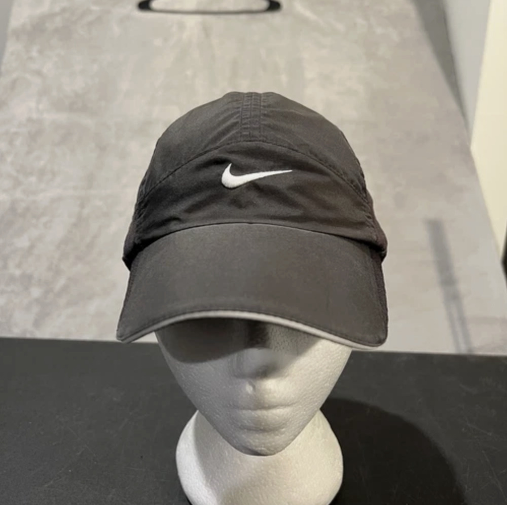 Nike Tailwind Cap 5 Panel Mens One Size Black Running Swoosh Lightweight